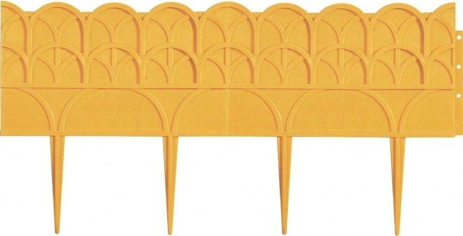 Бордюр садовый PALISAD 65 070 "провинциальный", 14х310 см, желтый [65070]