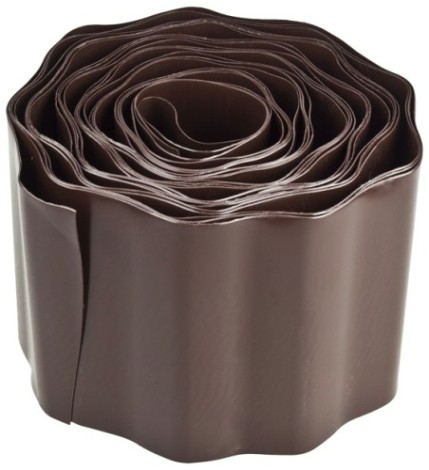 Бордюрная лента GRINDA 15смх9м коричневая [422247-15]