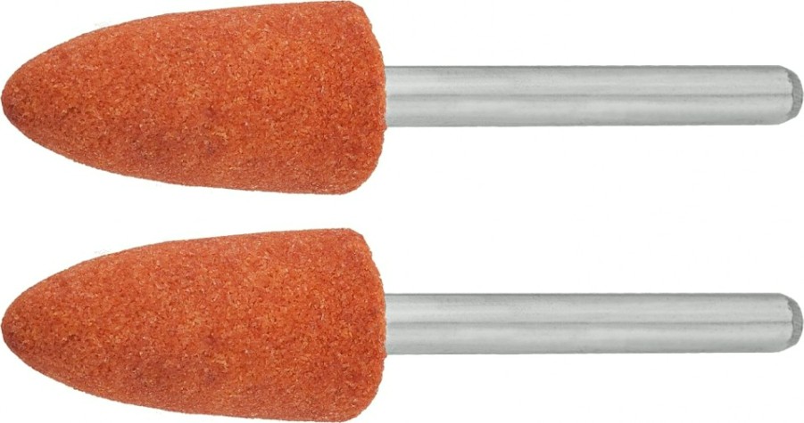 Борфреза абразивная ЗУБР 35912 конус P 120, d 9,5x19,0х3,2 мм, L 45мм, 2шт [35912]