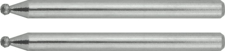 Борфреза алмазная ЗУБР d 2x3,2мм длина 38мм, 2шт. [35923]