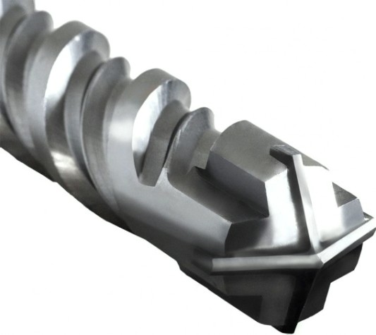 Бур SDS-Max ПРАКТИКА 52х400/540 мм, КВАДРО, серия Эксперт, по бетону [648-076]