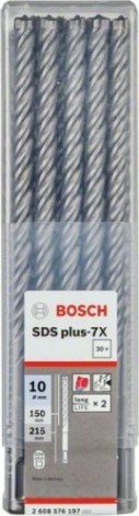 Бур SDS-plus 7-X BOSCH 10х 150/215 мм (уп.30шт.) [2608576197]