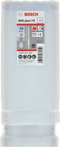 Бур SDS-plus 7-X BOSCH 10х 150/215 мм (уп50шт.) [2607017539]