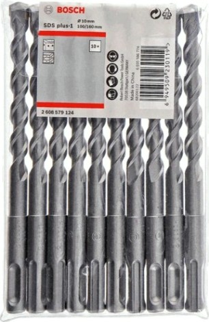 Бур SDS-plus BOSCH 10x100x160мм 10шт по бетону [2608579124]