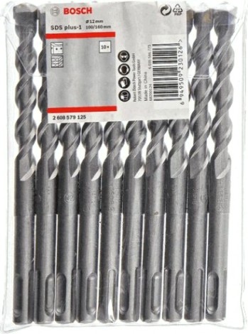 Бур SDS-plus BOSCH 12x100x160мм 10шт по бетону [2608579125]