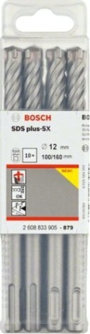 Бур SDS-plus BOSCH 5X 12x100x160 мм 10 шт [2608833905]