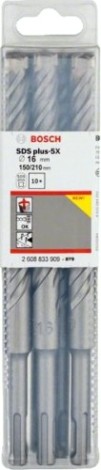 Бур SDS-plus BOSCH 5X 16x150x210мм 10шт [2608833909]