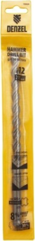 Бур SDS-plus Denzel Cobalt W-tip, 12x210 мм по бетону, двойная спираль [705024]