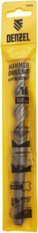 Бур SDS-plus Denzel Cobalt W-tip, 16x160 мм по бетону, двойная спираль [705036]