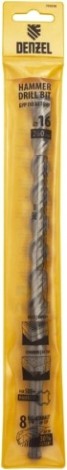 Бур SDS-plus Denzel Cobalt W-tip, 16x260 мм по бетону, двойная спираль [705038]