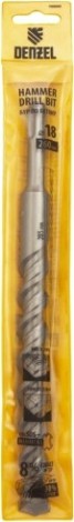 Бур SDS-plus Denzel Cobalt W-tip, 18x260 мм по бетону, двойная спираль [705043]