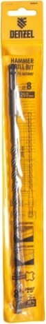 Бур SDS-plus Denzel Cobalt W-tip, 8x260 мм по бетону, двойная спираль [705014]