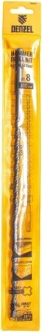 Бур SDS-plus Denzel Cobalt W-tip, 8x310 мм по бетону, двойная спираль [705015]