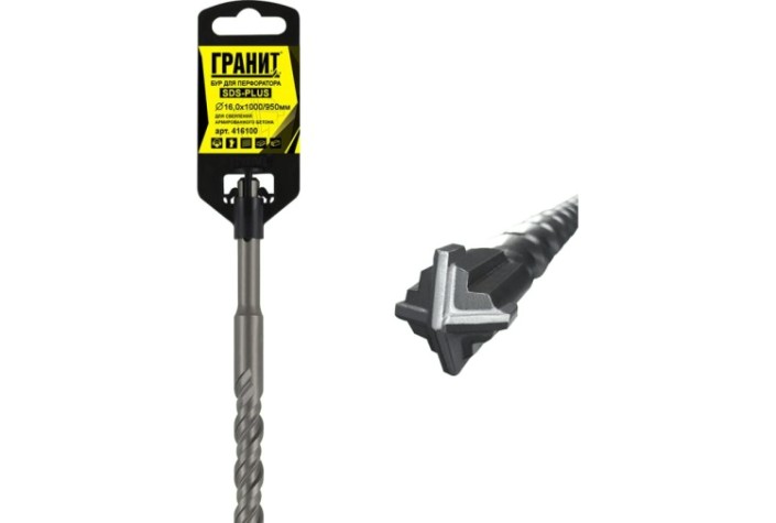 Бур SDS-plus ГРАНИТ Quadro-X 16,0х1000/950 [416100]