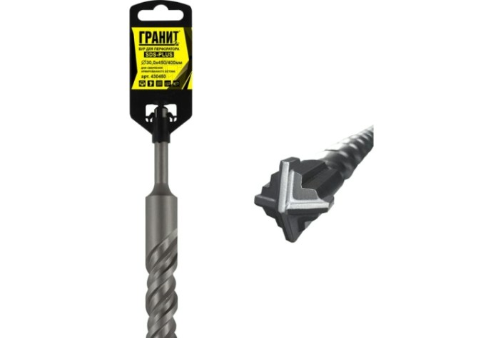 Бур SDS-plus ГРАНИТ Quadro-X 30,0х450/400 [430450]