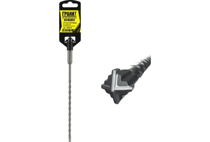 Бур SDS-plus ГРАНИТ Quadro-X 5,0х210/150 [445210]