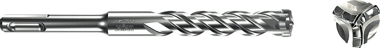 Бур SDS-plus Heller trijet 12х100х160 мм по бетону [TD26766]