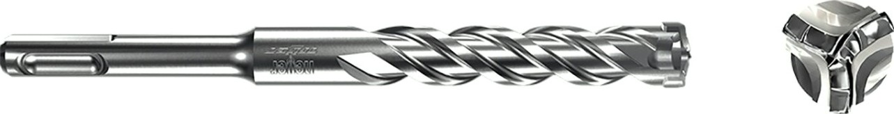 Бур SDS-plus Heller trijet 12х150х210 мм по бетону [TD26767]