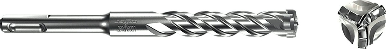 Бур SDS-plus Heller trijet 6х100х160 мм по бетону [TD26745]