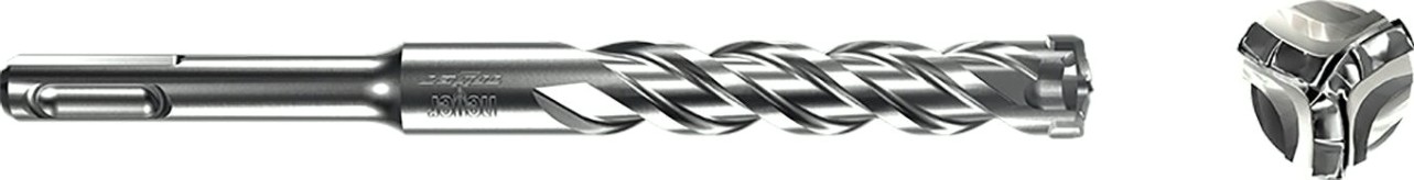 Бур SDS-plus Heller trijet 6х50х110 мм по бетону [TD26744]