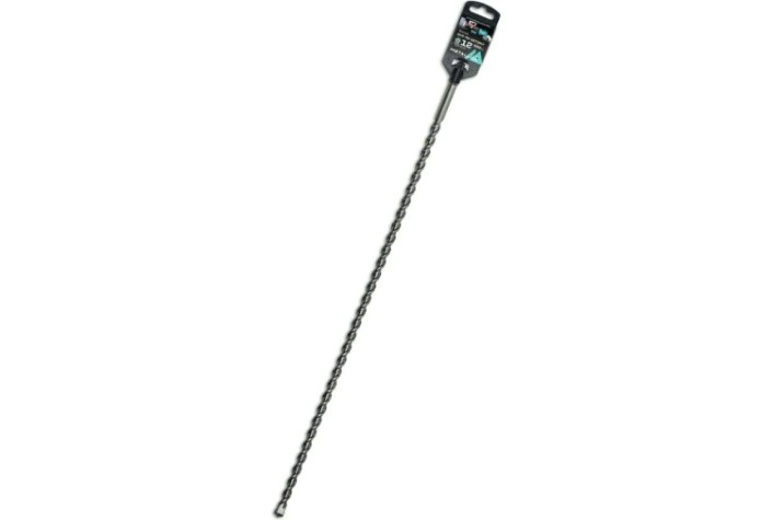 Бур SDS-plus METALLICA Optima 12х600/550 мм по бетону напайка с центром, 2 спирали [904442]