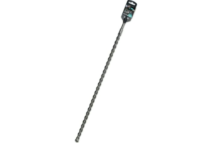 Бур SDS-plus METALLICA Optima 16х600/550 мм по бетону напайка с центром, 2 спирали [904657]