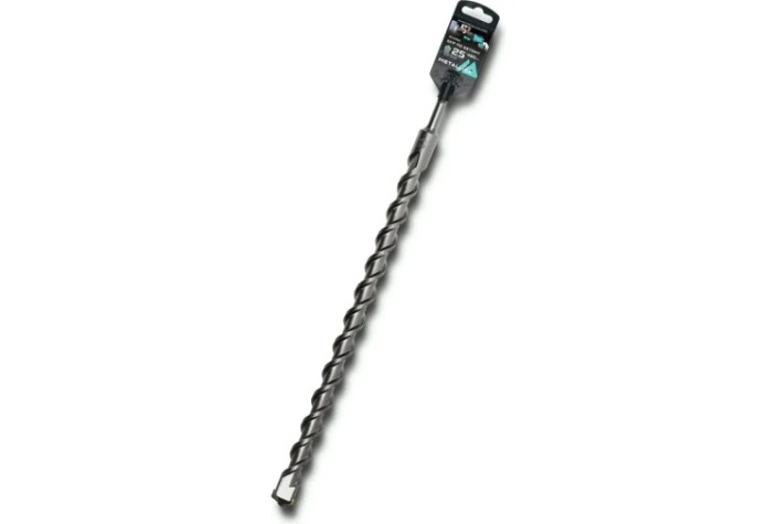 Бур SDS-plus METALLICA Optima 25х460/400 мм по бетону напайка с центром, 2 спирали [904992]