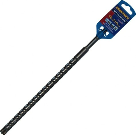 Бур SDS-plus ПРАКТИКА 16х250/310 мм, х-тип серия "эксперт" [775-976]