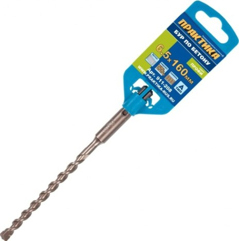 Бур SDS-plus ПРАКТИКА 6,5х100/160 мм серия "профи" [911-208]