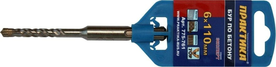 Бур SDS-plus ПРАКТИКА Х-тип 6х 50/110 мм 775-761 [775-761]