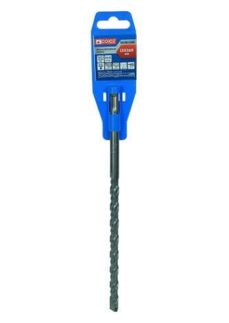 Бур SDS-plus СОЮЗ 12x260 мм с твердосплавной напайкой, спираль s4 [9019-SDS-12x260C]