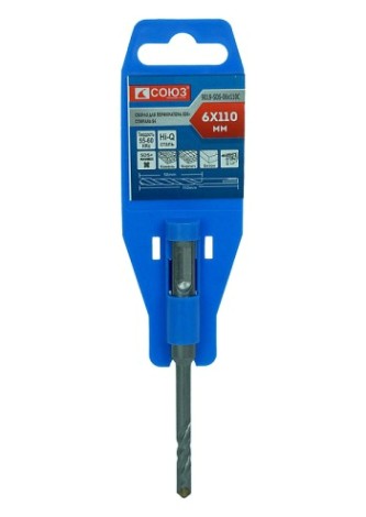 Бур SDS-plus СОЮЗ 6x110 мм с твердосплавной напайкой, спираль s4 [9019-SDS-06x110C]