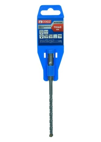 Бур SDS-plus СОЮЗ 7x160 мм с твердосплавной напайкой, спираль s4 [9019-SDS-07x160C]