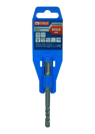 Бур SDS-plus СОЮЗ 8x110 мм с твердосплавной напайкой, спираль s4 [9019-SDS-08x110C]