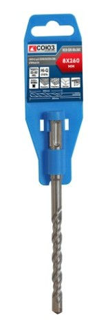Бур SDS-plus СОЮЗ 8x260 мм с твердосплавной напайкой, спираль s4 [9019-SDS-08x260C]