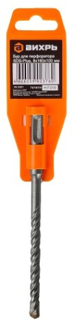 Бур SDS-plus ВИХРЬ 8x160x100 по бетону [73/10/7/4]