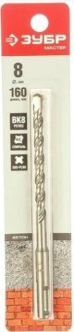 Бур SDS-plus ЗУБР МАСТЕР 8х160 мм [29315-160-08]