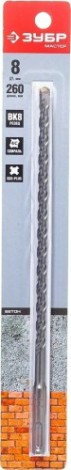 Бур SDS-plus ЗУБР МАСТЕР 8х260 мм [29315-260-08]