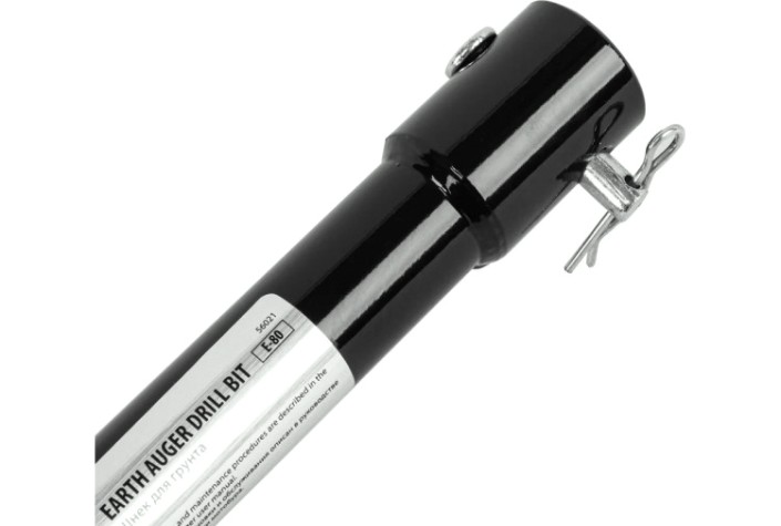 Бур земляной Denzel E-80 несъемный нож [56021]