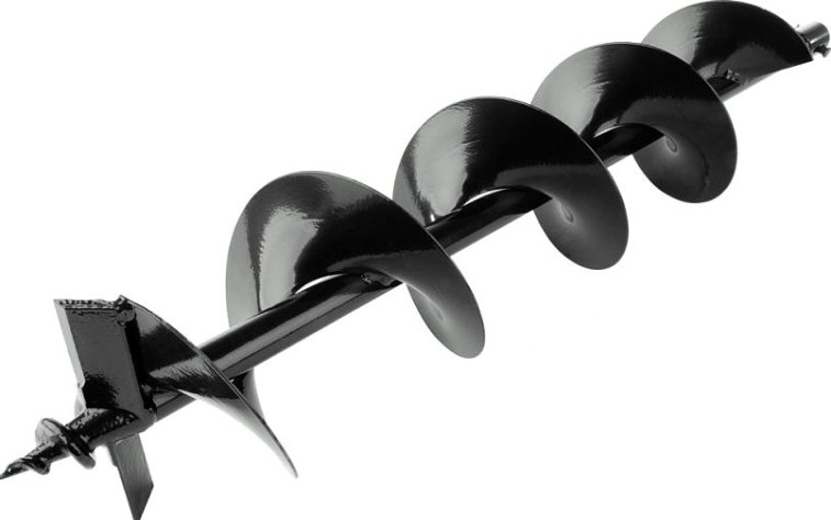 Бур земляной СОЮЗ ББС-02-150 диам 150мм, дл 800мм, под вал 20мм, одинарн бесшов Бур земляной СОЮЗ ББС-02-150 диам 150мм, дл 800мм, под вал 20мм, одинарн бесшов