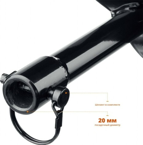 Бур земляной ЗУБР для мерзлого грунта двухзаходный d=150 мм [7052-15]