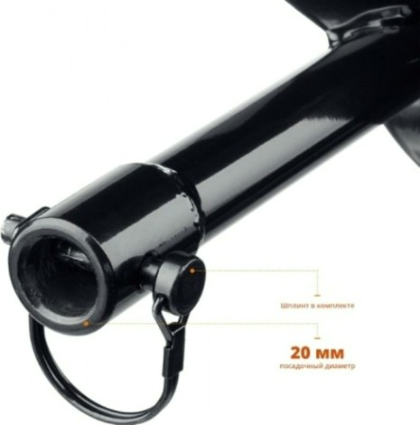 Бур земляной ЗУБР однозаходный d=80 мм [7051-8]