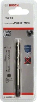 Центрирующее сверло BOSCH 7,15х85 мм HSS-Co PRO [2608594255]