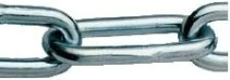 Цепь 2 мм DIN 763 длинное звено из нержавеющей стали А2