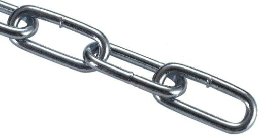 Цепь 6 мм длинное звено оцинкованная [00001742]