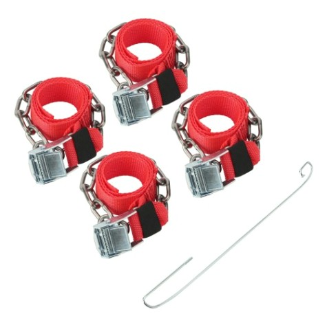 Цепь противоскольжения REXANT 07-7024-1 для легковых автомобилей, однорядные, 4 шт. Цепь противоскольжения REXANT 07-7024-1 для легковых автомобилей, однорядные, 4 шт.