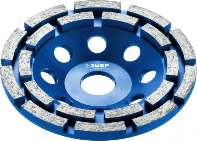 Чашка алмазная двухрядная 180 мм ЗУБР ПРОФЕССИОНАЛ 33372-180 [33372-180]