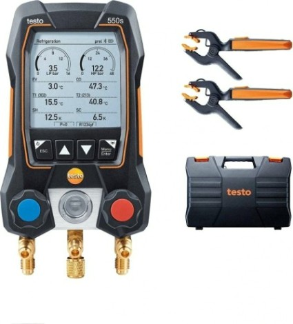 Цифровой манометрический коллектор Testo 550 s комплект 2 в кейсе [05645502]