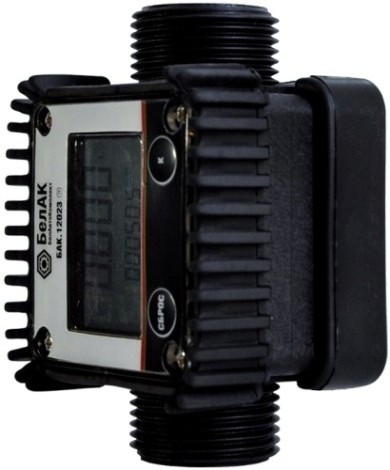 Цифровой счетчик учета топлива БелАК 1'' 5 – 120 л/мин для дизеля, керосина, AdBlue [БАК.12023]