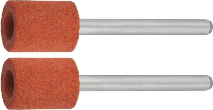 Цилиндр абразивный шлифовальный ЗУБР на шпильке P 120 d 9,5x12,7х3,2 мм, L 45мм, 2шт. [35911]